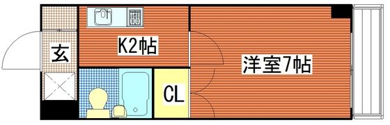 第15片山ビルの間取り画像