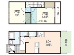 シャレーコーセイ弐番館の間取り画像