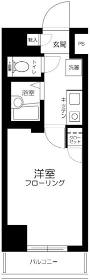 スカイコート銀座東の間取り画像