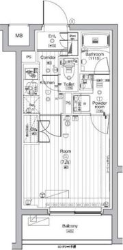 COURTYARD洗足の間取り画像