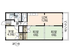 光ヶ丘コートビレッジA棟の間取り画像