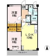 マンション紫雲 Bの間取り画像