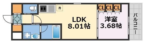 滝川公園プライマリーワンの間取り画像