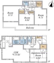 桜田2丁目戸建の間取り画像