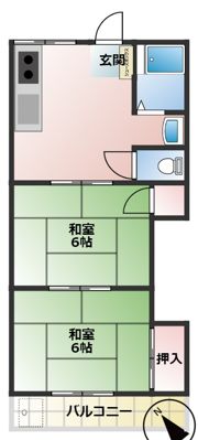 中村マンションの間取り画像
