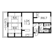 杜栄マンションN棟の間取り画像