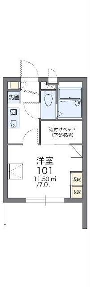 レオパレスロワジールの間取り画像