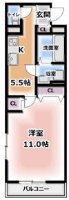 クリエオーレ八雲西町の間取り画像