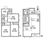 南雪谷戸建の間取り画像