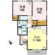 フルハウス B棟の間取り画像