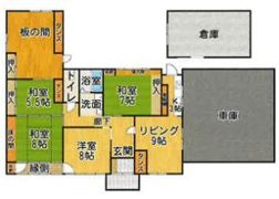 常滑市山方町7丁目貸家の間取り画像