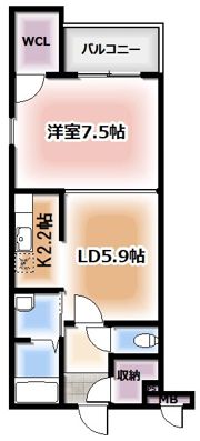 Fuji espace heureux（フジエスパスウルー）の間取り画像