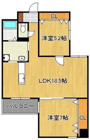 KSK中須コアプレイスの間取り画像