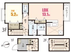 ラヴィーヌ上町屋の間取り画像