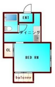 カメゾン南昭和の間取り画像