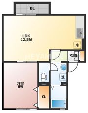 メルベーユ富の原 A棟の間取り画像