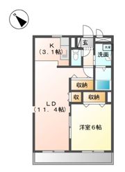 メゾン ラピュタの間取り画像