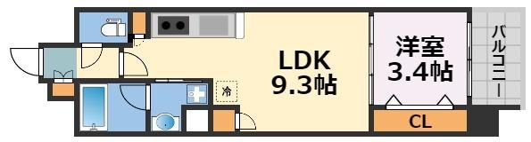 アーバネックス心斎橋EASTの間取り画像