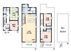 目黒区南1丁目戸建の間取り画像