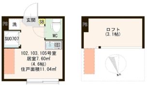 クリエイティブテラス東葛西の間取り画像