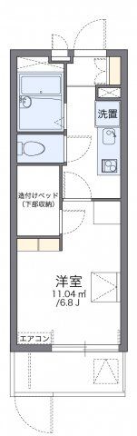 レオパレスタカセの間取り画像