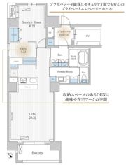 THE AKASAKA RESIDENCE S．O．A． －spiriの間取り画像