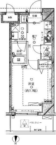 Rising place 押上の間取り画像