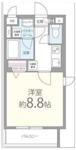 フローリッシュ桃山の間取り画像