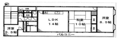 第一根岸ビルの間取り画像