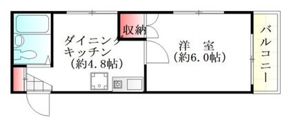 メゾンダイアナイン皆実の間取り画像