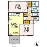 クレアールAの間取り画像