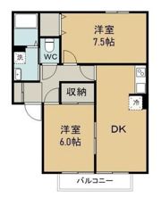 ビーライン中庄Dの間取り画像