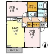 ブルーイースト Bの間取り画像