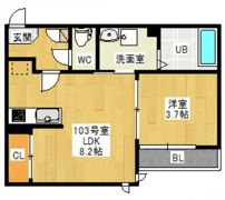 GRANDTIC宇品Baysideの間取り画像