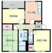 サザンヒルズ港南台H棟の間取り画像