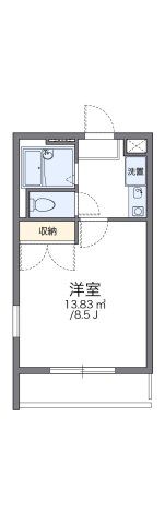 レオパレス長谷Ⅱの間取り画像