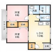 西皆生スカイタウンB棟の間取り画像