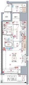 クレヴィスタ蒲田の間取り画像