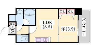 プレジオ神戸WESTの間取り画像
