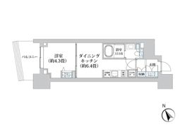 ライオンズフォーシア五反田の間取り画像