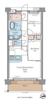 ラグゼナ平井ノースの間取り画像