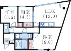ベルトゥリー若草アネックスの間取り画像