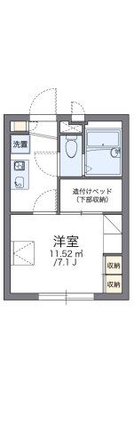 レオパレス千の間取り画像