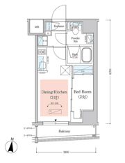 アーバネックス西新宿Ⅱの間取り画像