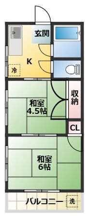 中山グリーンハイツの間取り画像