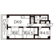 ヒシヒラリバーハイツの間取り画像