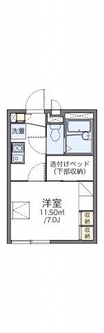 レオパレスメルシーⅡの間取り画像