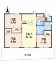 プロヌーブ南斎院一戸建の間取り画像