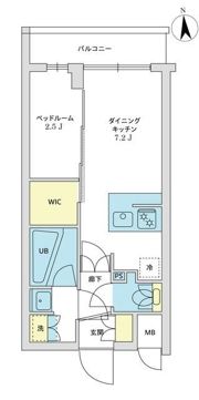 アジールコート豪徳寺の間取り画像