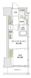 ザ・パークハビオ同心プレイスの間取り画像